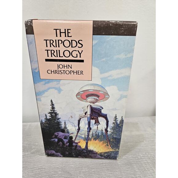 Tripods Trilogy, by Christopher, John - 3 Book Set in Original Slip Box - GOOD - Picture 1 of 11